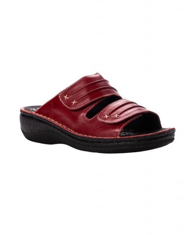 Women's June Walking Sandal Red $48.48 Shoes