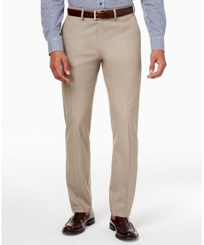 Men's Slim-Fit Stretch Dress Pants Oatmeal $25.43 Pants