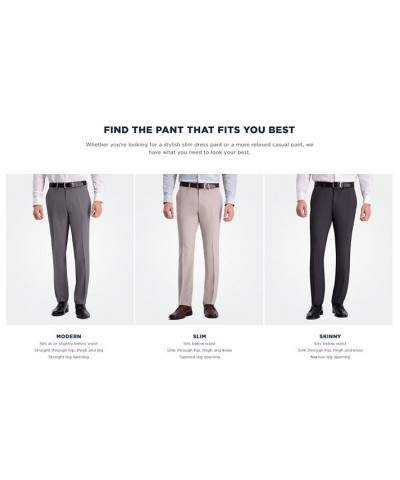 Men's Slim-Fit Stretch Dress Pants Oatmeal $25.43 Pants