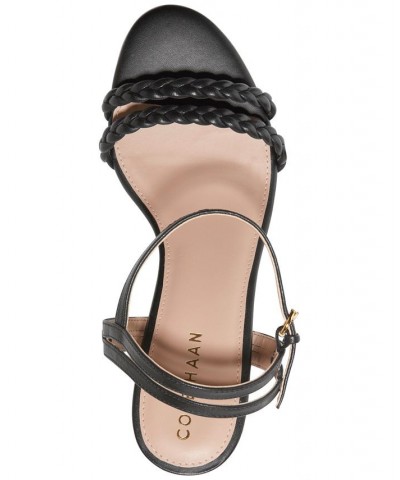 Women's Alyse Braided Ankle-Strap Dress Sandals Black $74.80 Shoes