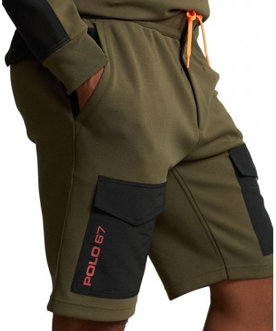 Men's 9-Inch Water-Repellent Cargo Shorts Green $56.24 Shorts