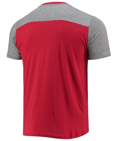 Men's Red, Heathered Gray Atlanta Falcons Gridiron Classics Field Goal Slub T-shirt $30.79 T-Shirts