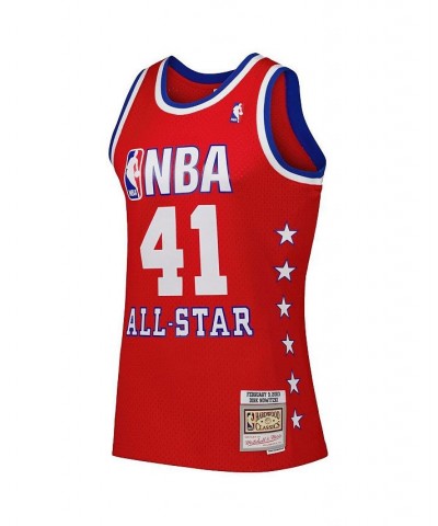 Men's Dirk Nowitzki Red Western Conference 2003 All Star Game Swingman Jersey $50.75 Jersey