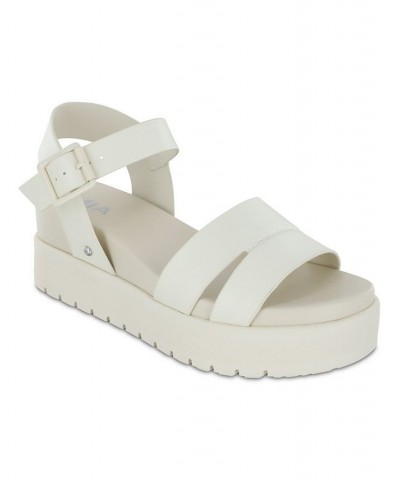 Women's Maya Round Toe Sandal Ivory/Cream $36.00 Shoes