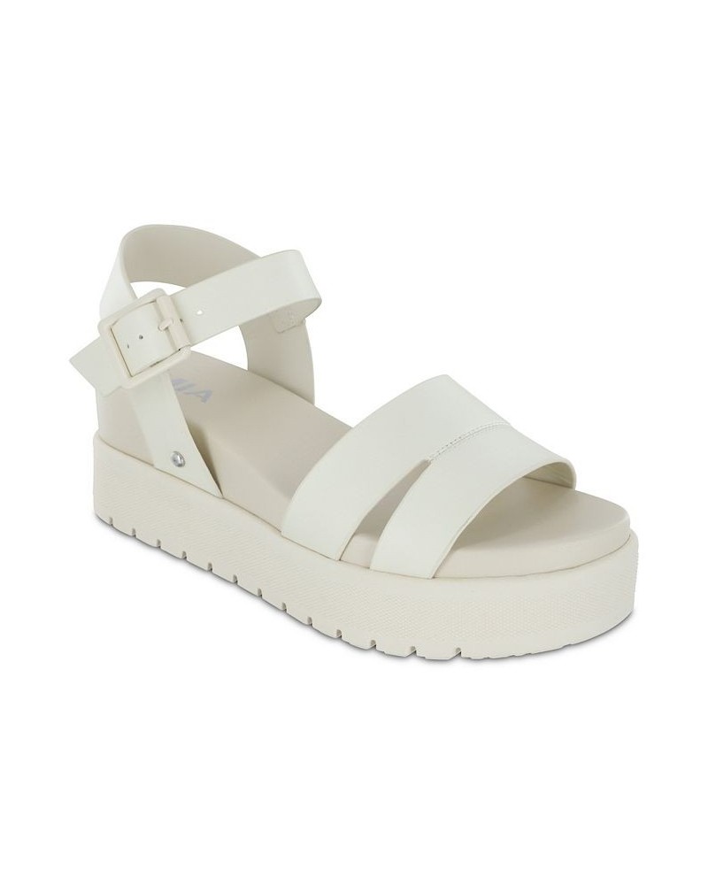 Women's Maya Round Toe Sandal Ivory/Cream $36.00 Shoes