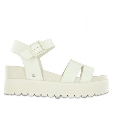 Women's Maya Round Toe Sandal Ivory/Cream $36.00 Shoes