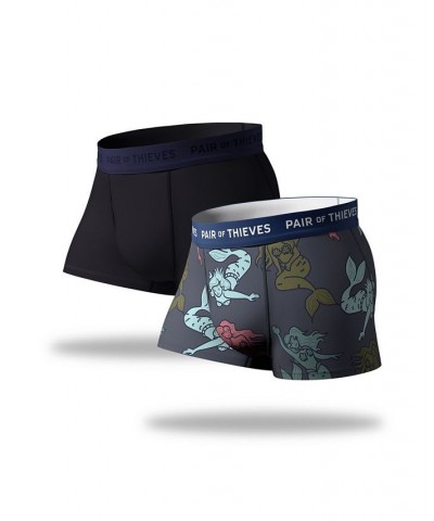 Men's Super Fit Trunks, Pack of 2 Blue $20.99 Underwear