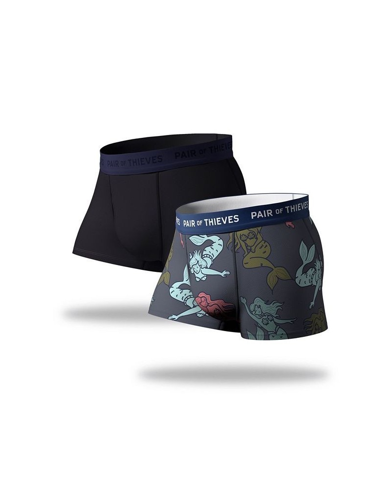 Men's Super Fit Trunks, Pack of 2 Blue $20.99 Underwear