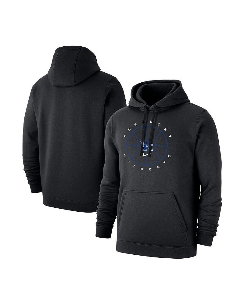 Men's Black Kentucky Wildcats Basketball Icon Club Fleece Pullover Hoodie $40.80 Sweatshirt