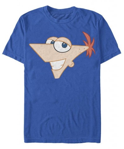 Men's Large Phineas Short Sleeve Crew T-shirt Blue $15.75 T-Shirts