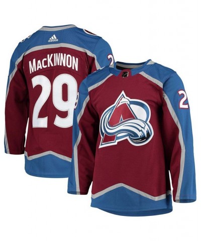 Men's Nathan Mackinnon Burgundy Colorado Avalanche Home Prime green Authentic Pro Player Jersey $76.80 Jersey