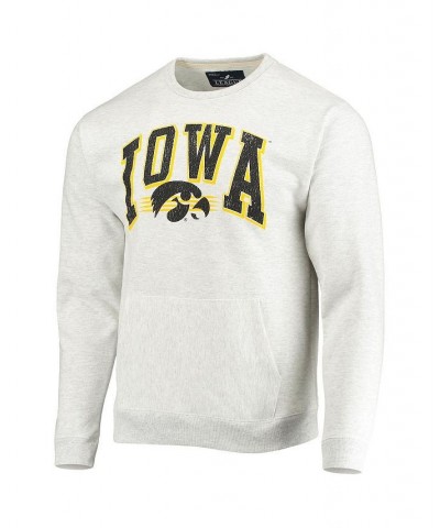 Men's Heathered Gray Iowa Hawkeyes Upperclassman Pocket Pullover Sweatshirt $32.25 Sweatshirt