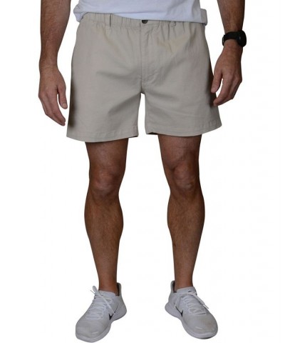 Men's Elastic Waist Pull-On 5.5" Shorts Stone $36.14 Shorts