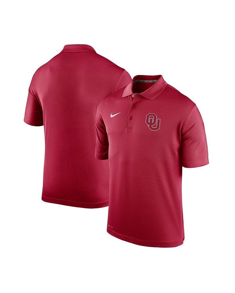 Men's Crimson Oklahoma Sooners Big and Tall Primary Logo Varsity Performance Polo Shirt $34.40 Polo Shirts