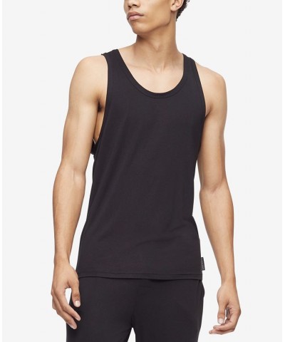 Men's Ultra Soft Modern Modal Lounge Tank Black $11.32 Pajama