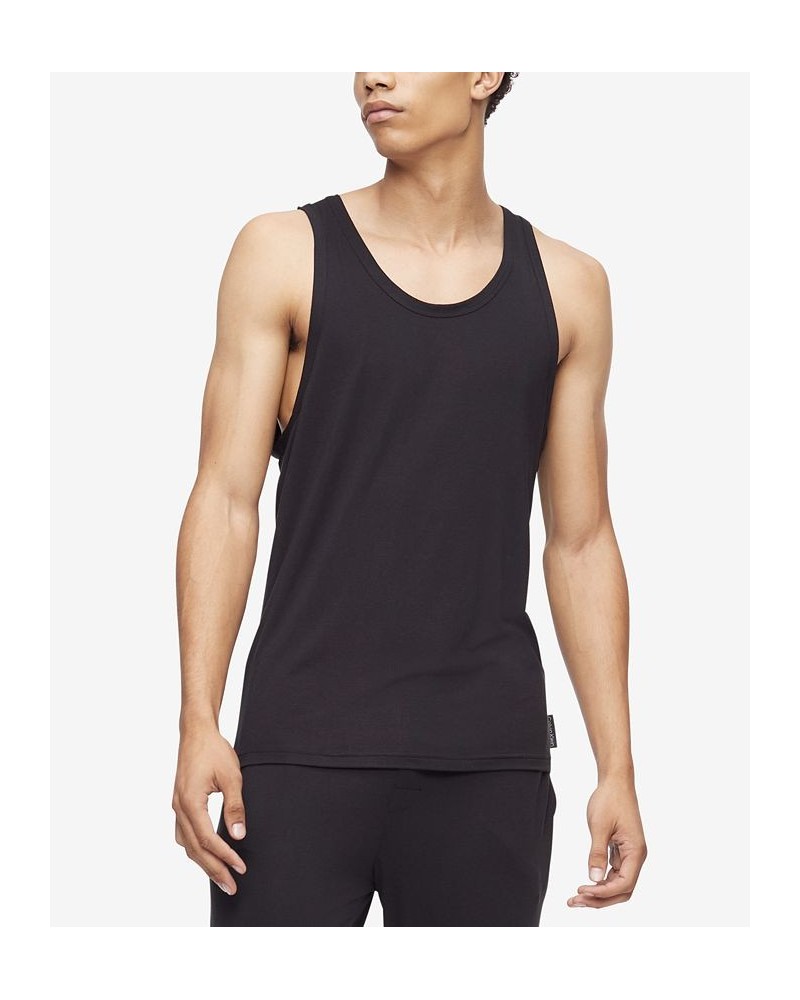 Men's Ultra Soft Modern Modal Lounge Tank Black $11.32 Pajama