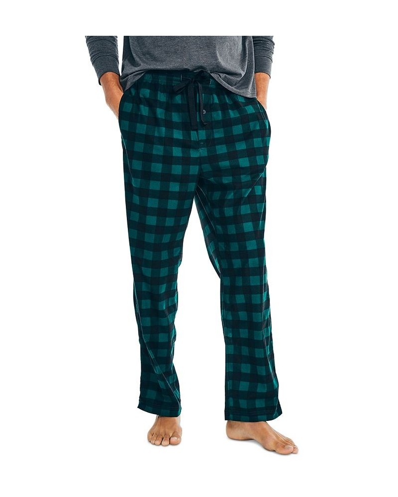 Men's Cozy Fleece Pajama Pants Green $14.52 Pajama