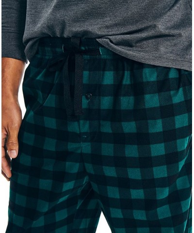 Men's Cozy Fleece Pajama Pants Green $14.52 Pajama