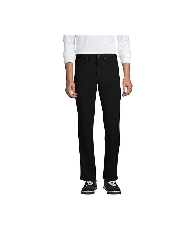 Men's Straight Fit Flex Performance 5 Pocket Pants Black $38.23 Pants