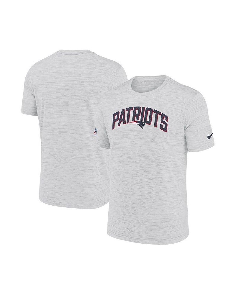 Men's White New England Patriots Velocity Athletic Stack Performance T-shirt $28.99 T-Shirts