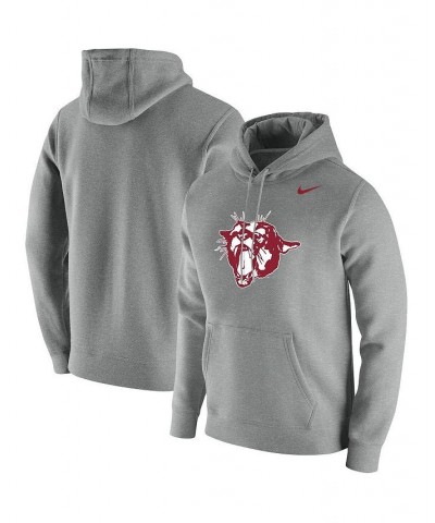 Men's Heathered Gray Washington State Cougars Vintage-Like School Logo Pullover Hoodie $46.74 Sweatshirt