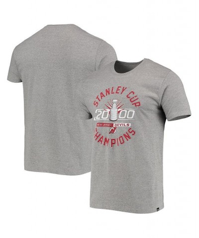 Men's '47 Heathered Gray New Jersey Devils 2000 Stanley Cup Champions T-shirt $21.23 T-Shirts