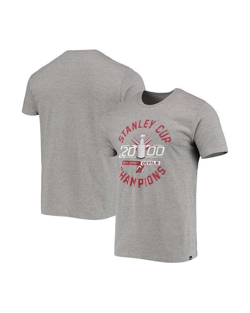 Men's '47 Heathered Gray New Jersey Devils 2000 Stanley Cup Champions T-shirt $21.23 T-Shirts