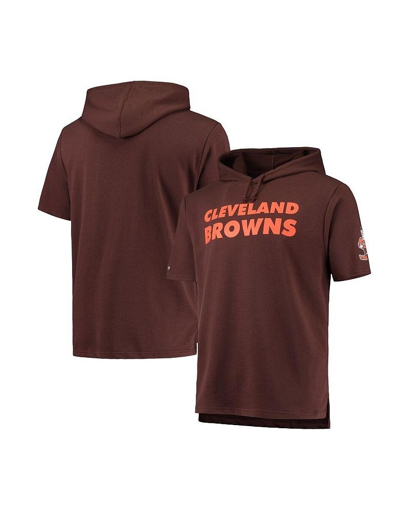 Men's Brown Cleveland Browns Game Day Hoodie T-shirt $42.50 T-Shirts