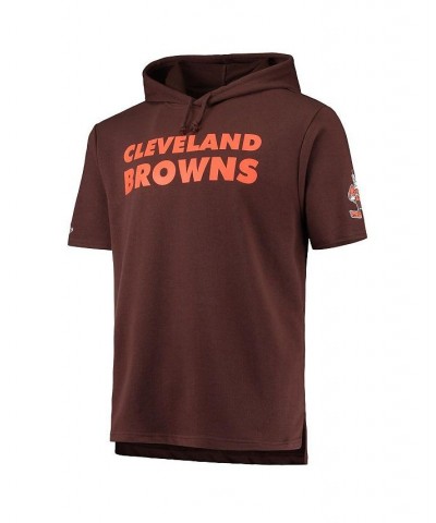 Men's Brown Cleveland Browns Game Day Hoodie T-shirt $42.50 T-Shirts