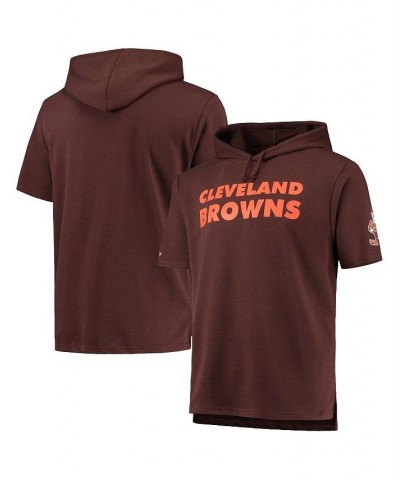 Men's Brown Cleveland Browns Game Day Hoodie T-shirt $42.50 T-Shirts