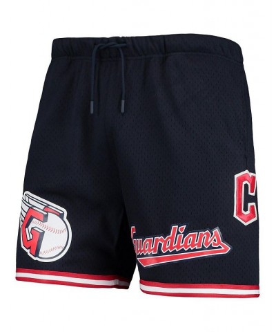 Men's Navy Cleveland Guardians Logo Mesh Shorts $51.70 Shorts