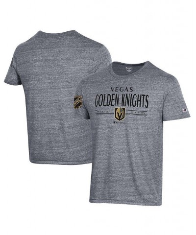 Men's Gray Vegas Golden Knights Tri-Blend T-shirt $15.68 T-Shirts