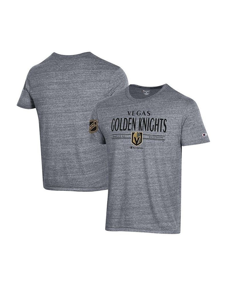 Men's Gray Vegas Golden Knights Tri-Blend T-shirt $15.68 T-Shirts