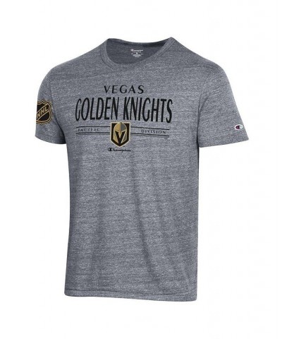 Men's Gray Vegas Golden Knights Tri-Blend T-shirt $15.68 T-Shirts