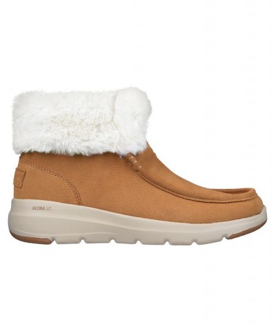 Women's On the Go Glacial Ultra - Moccasin Toe Winter Boots Brown $19.80 Shoes