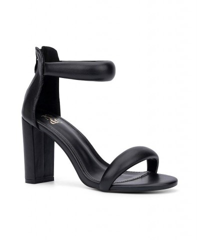 Women's Carolyn Heel Sandal Black $38.93 Shoes