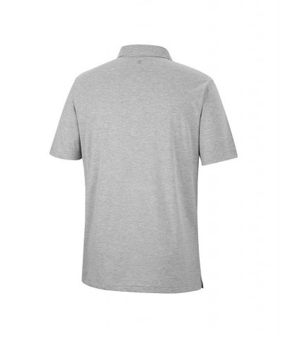 Men's Heathered Gray Oregon Ducks Golfer Pocket Polo Shirt $18.40 Polo Shirts