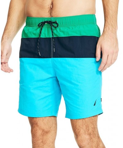 Men's Quick-Dry Colorblocked 8" Swim Trunks Green $20.82 Swimsuits