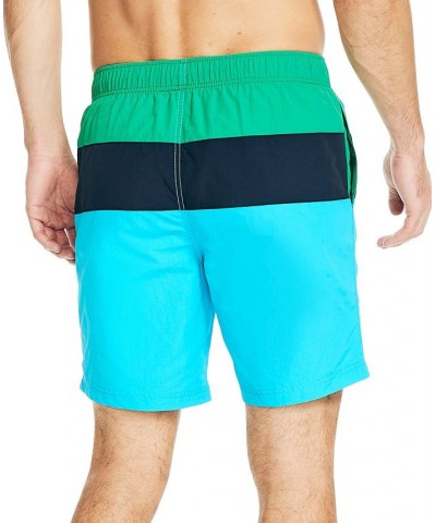 Men's Quick-Dry Colorblocked 8" Swim Trunks Green $20.82 Swimsuits