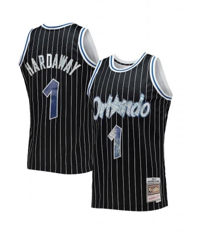 Men's Penny Hardaway Black Orlando Magic 1994-95 Hardwood Classics 75th Anniversary Diamond Swingman Jersey $72.00 Jersey