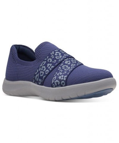 Women's Adella Stride Cloudsteppers Slip-On Sneakers Blue $47.00 Shoes