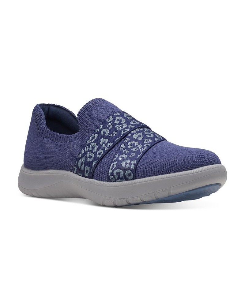 Women's Adella Stride Cloudsteppers Slip-On Sneakers Blue $47.00 Shoes