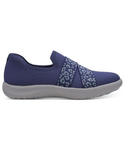 Women's Adella Stride Cloudsteppers Slip-On Sneakers Blue $47.00 Shoes