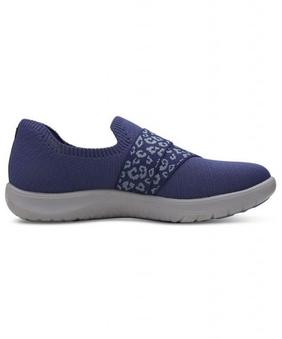 Women's Adella Stride Cloudsteppers Slip-On Sneakers Blue $47.00 Shoes