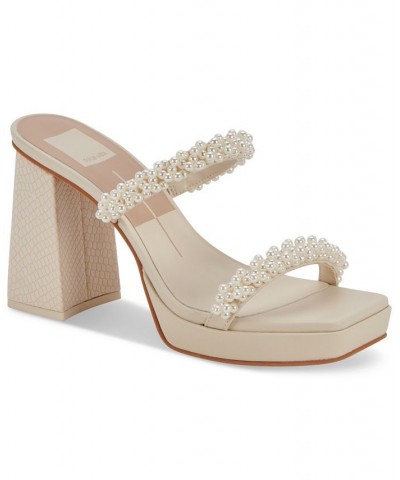 Women's Ariele Platform Dress Sandals White $56.55 Shoes