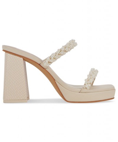 Women's Ariele Platform Dress Sandals White $56.55 Shoes