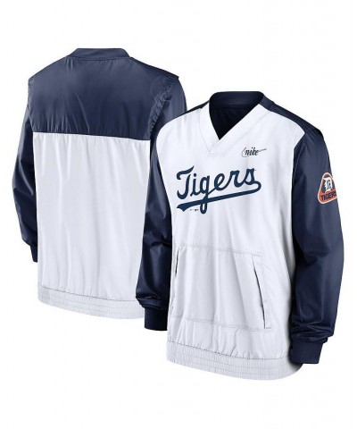 Men's Navy, White Detroit Tigers Cooperstown Collection V-Neck Pullover $42.90 Jackets