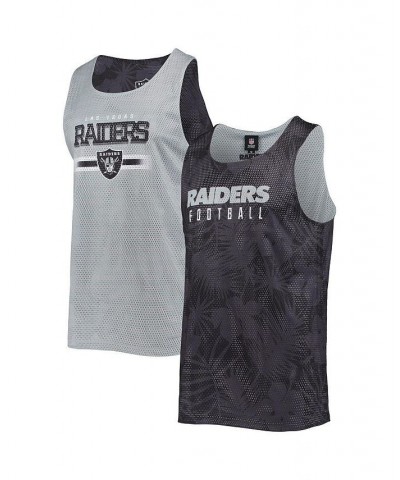 Men's Black Las Vegas Raiders Floral Reversible Mesh Tank Top $16.80 T-Shirts