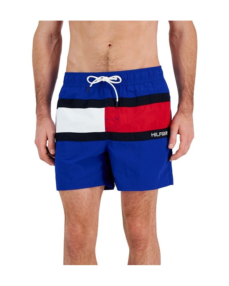 Men's Tommy Flag 7" Swim Trunks PD01 $17.34 Swimsuits