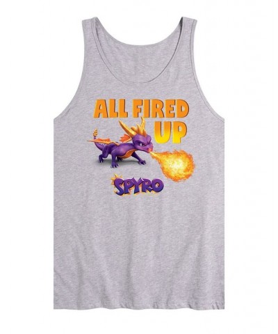 Men's Spyro All Fired Up Tank Gray $14.00 T-Shirts